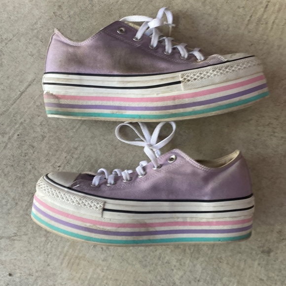 Converse | Shoes | Converse Chuck Taylor All Star Super Platform Layer  Lilac Sneakers | Poshmark